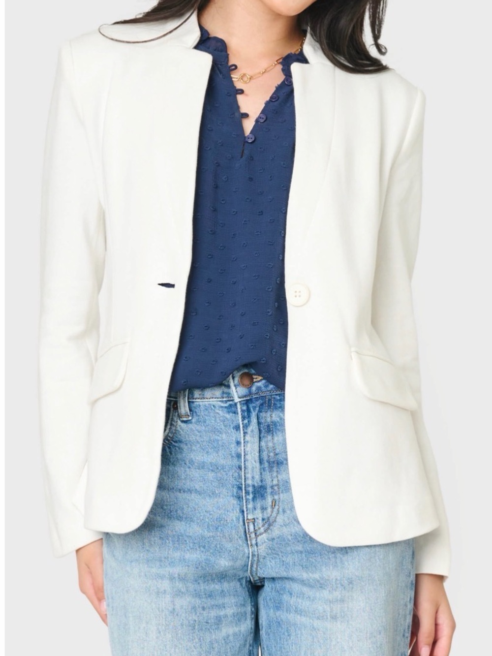 Gibsonlook Notch Collar Blazer, size small NWT